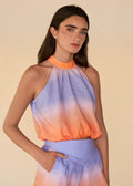 Halter Top - Orange Sunrise