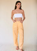 Medium Rise Pants - Soft Tangerine