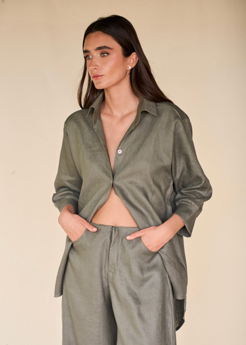 Camisón - Palm Green