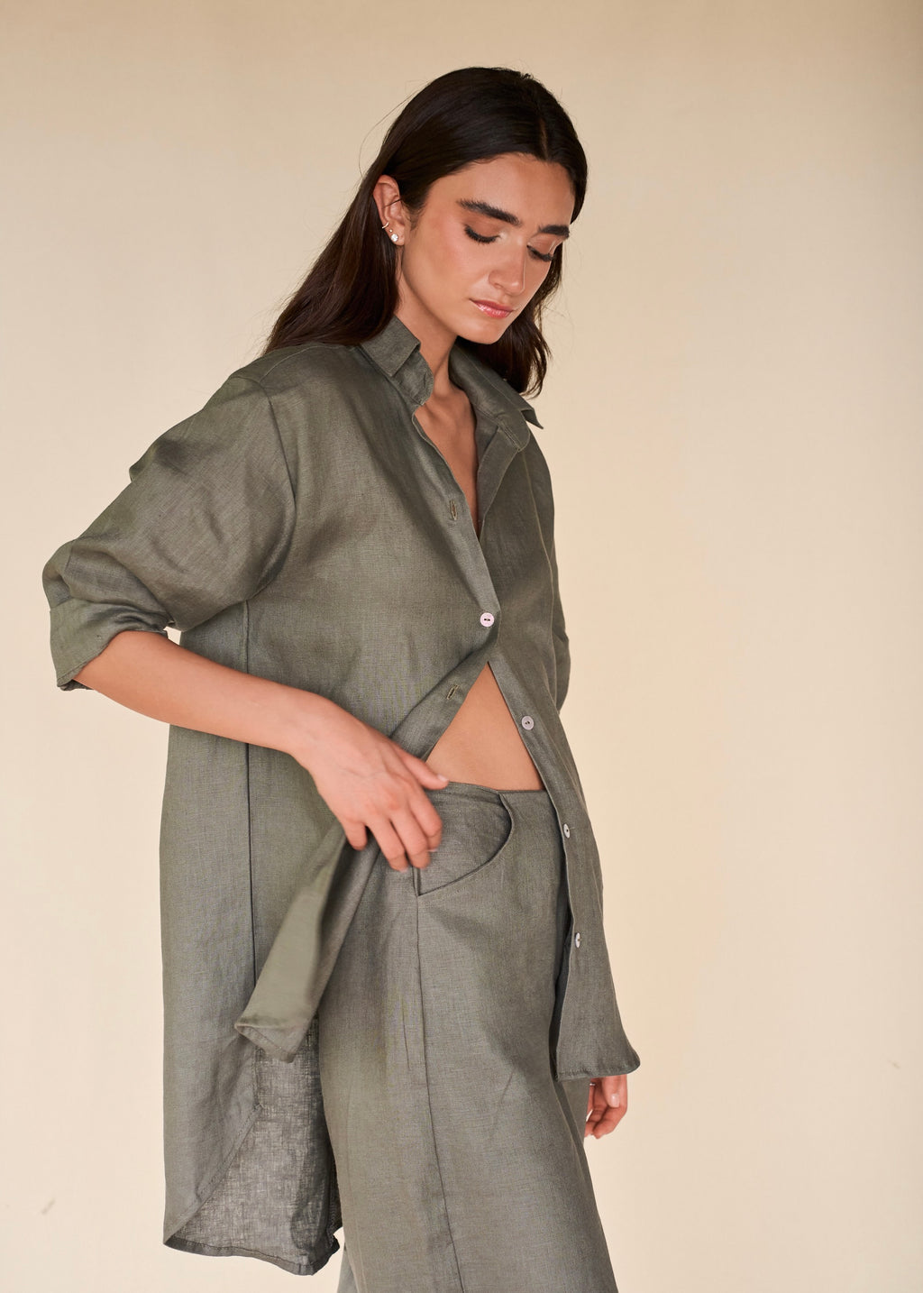 Camisón - Palm Green
