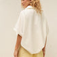 V NECK SHIRT - IVORY