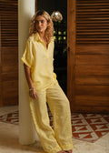 V Neck Set -  Happy Yellow