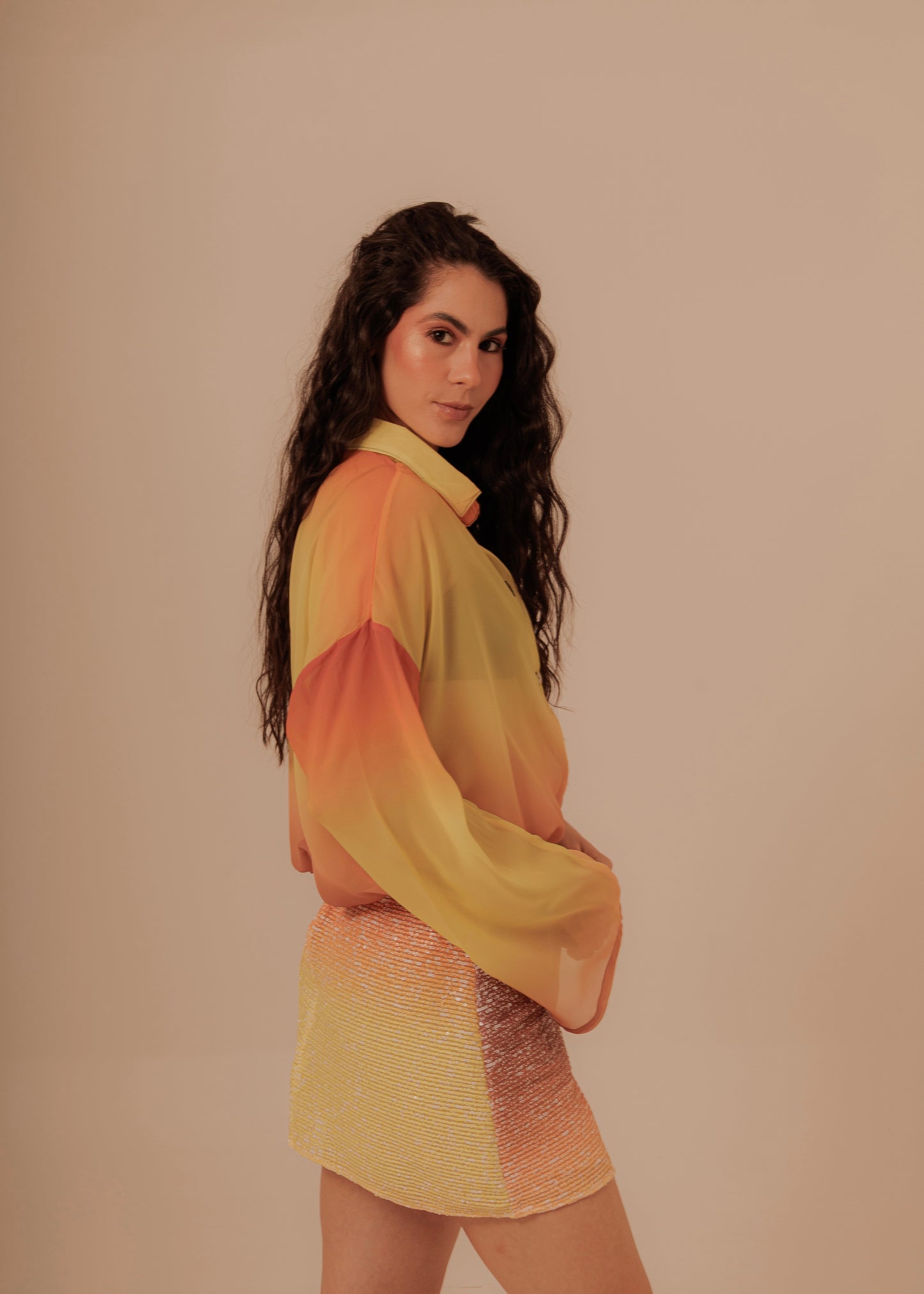 BEACH SUNSET MINI SKIRT - GLOW