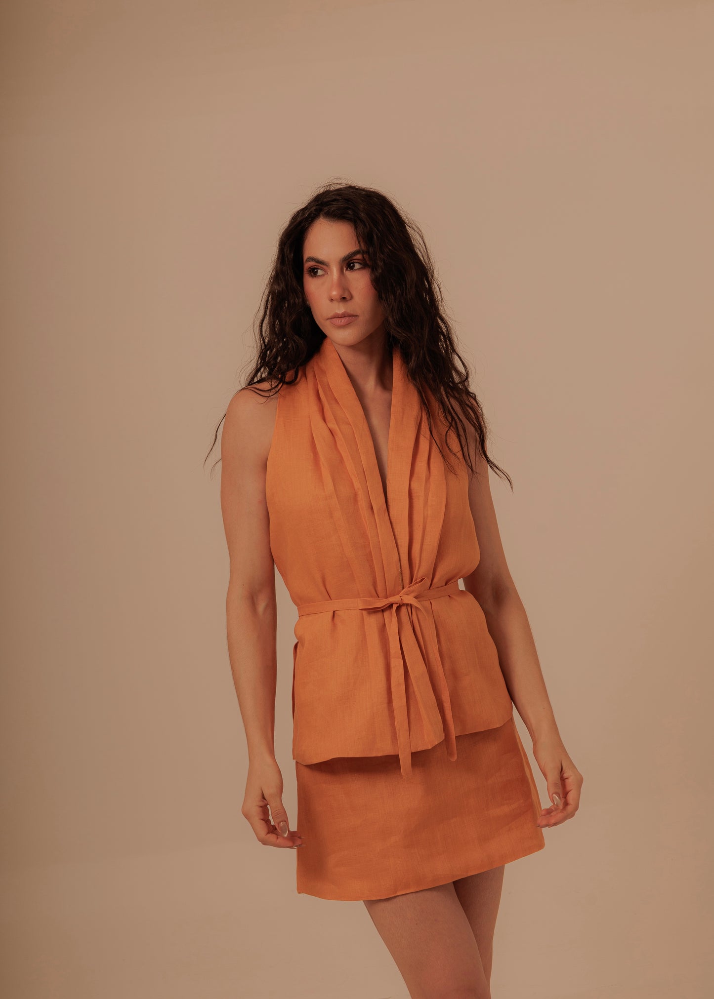 MINI SKIRT - TANGERINE