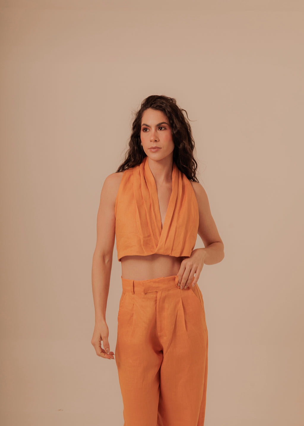 Suit Pants - Tangerine