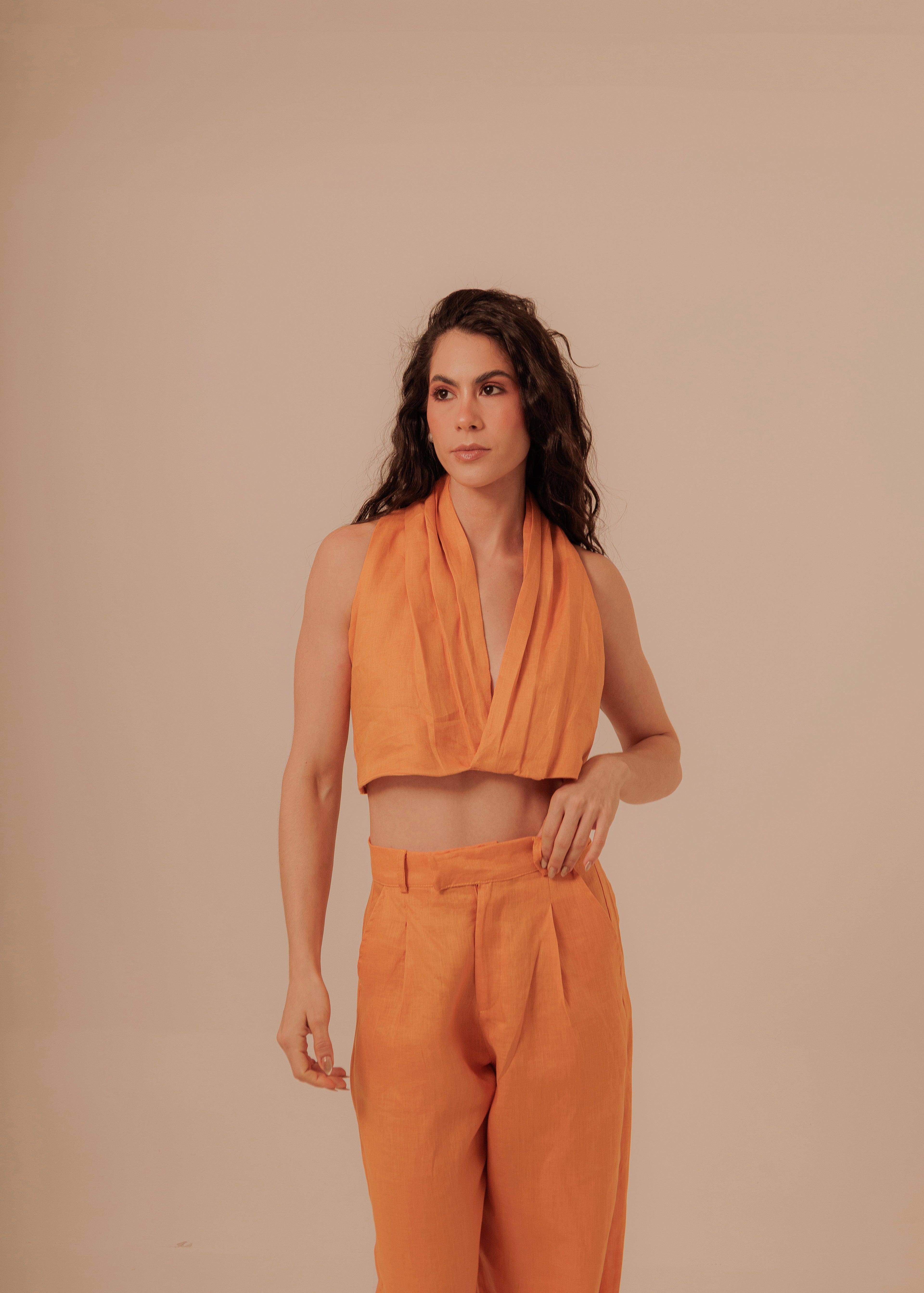 Suit Pants - Tangerine