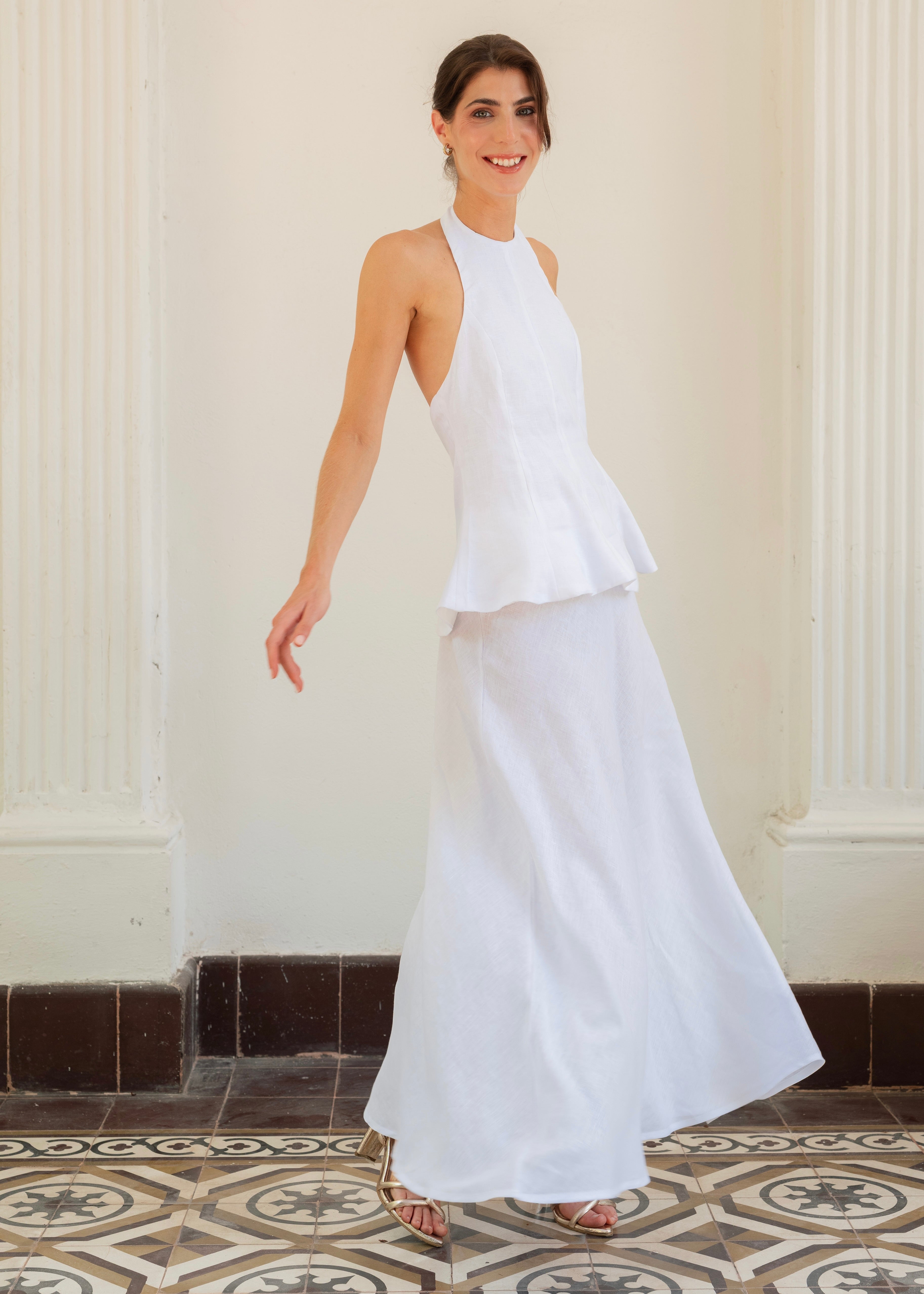 Midi Skirt - Coconut White