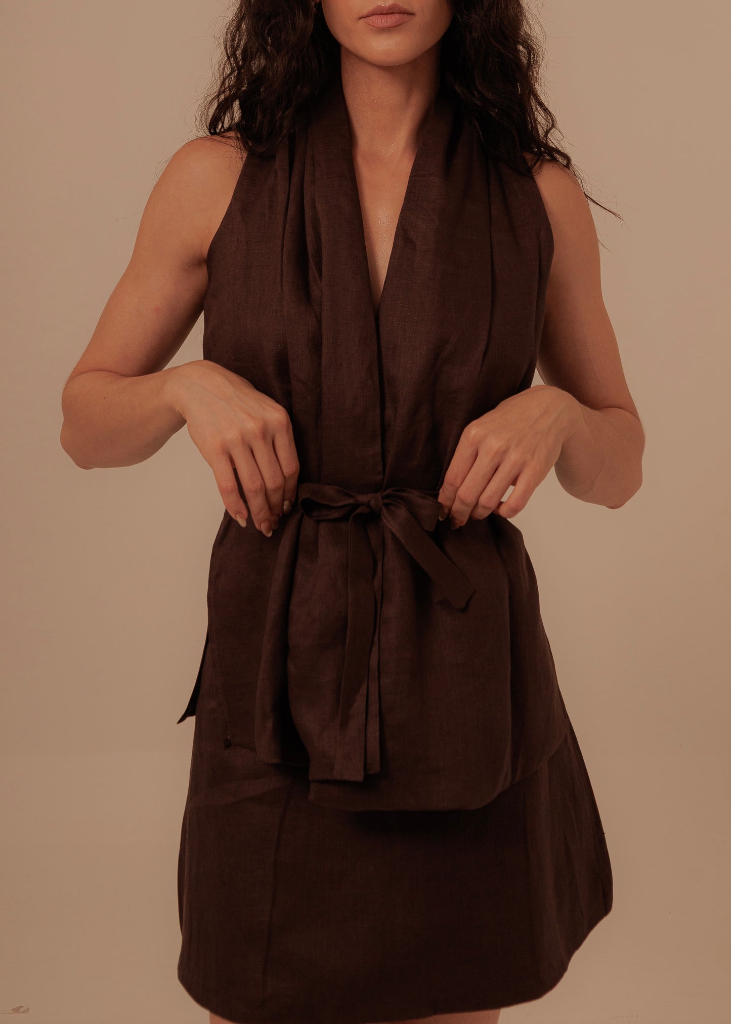 CROSSED SET - DEEP BROWN