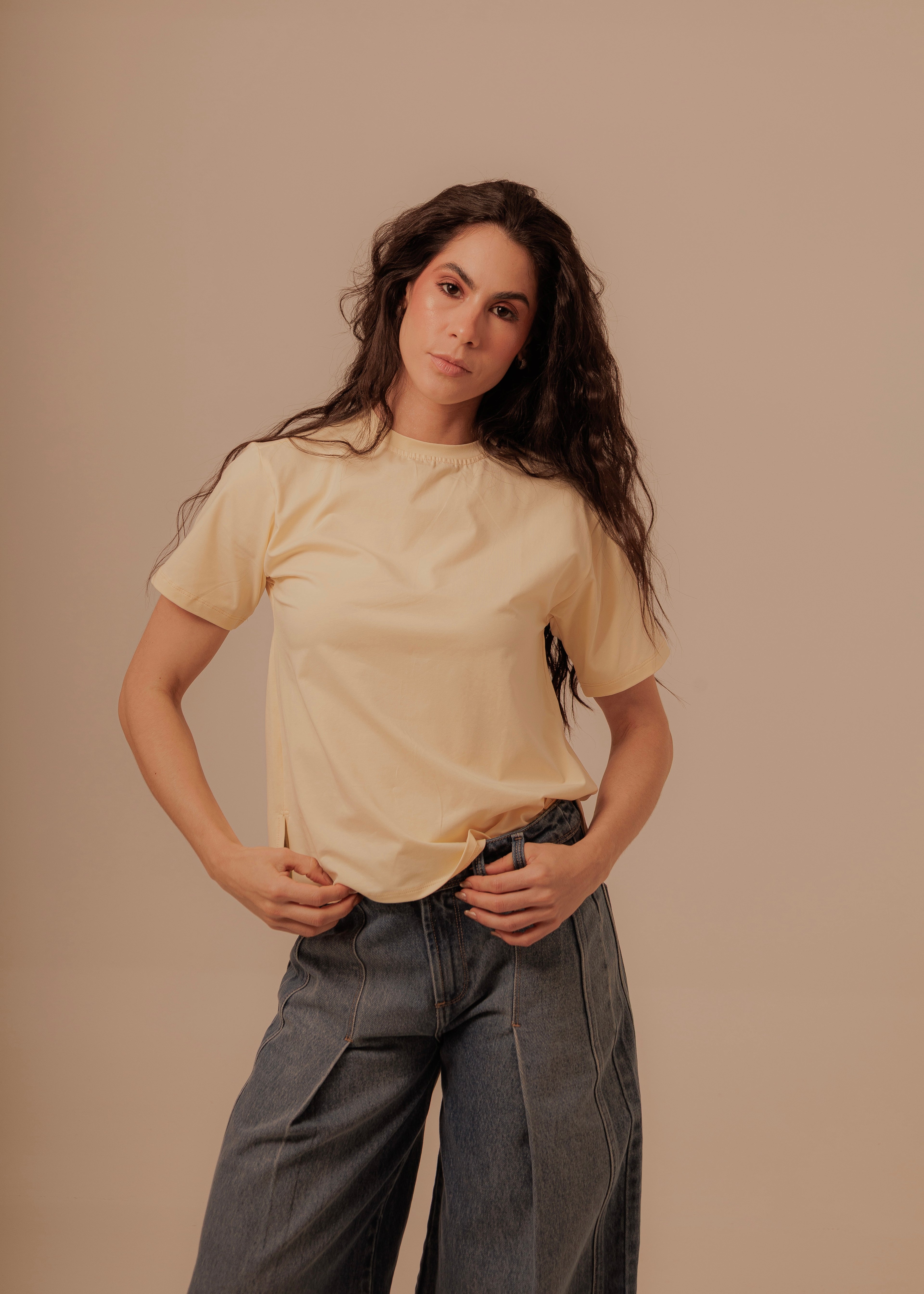 Lady Boss T Shirt - Butter Yellow