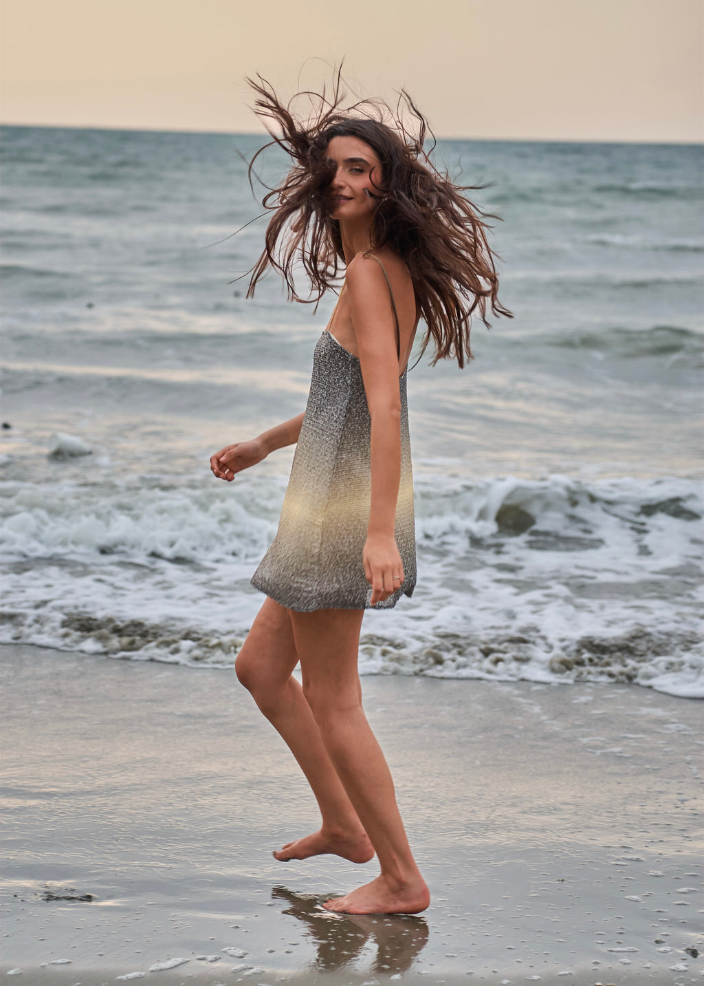 Mini Glow Dress - Green Sunrise