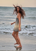 Mini Glow Dress - Green Sunrise