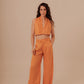 SUIT PANTS - TANGERINE