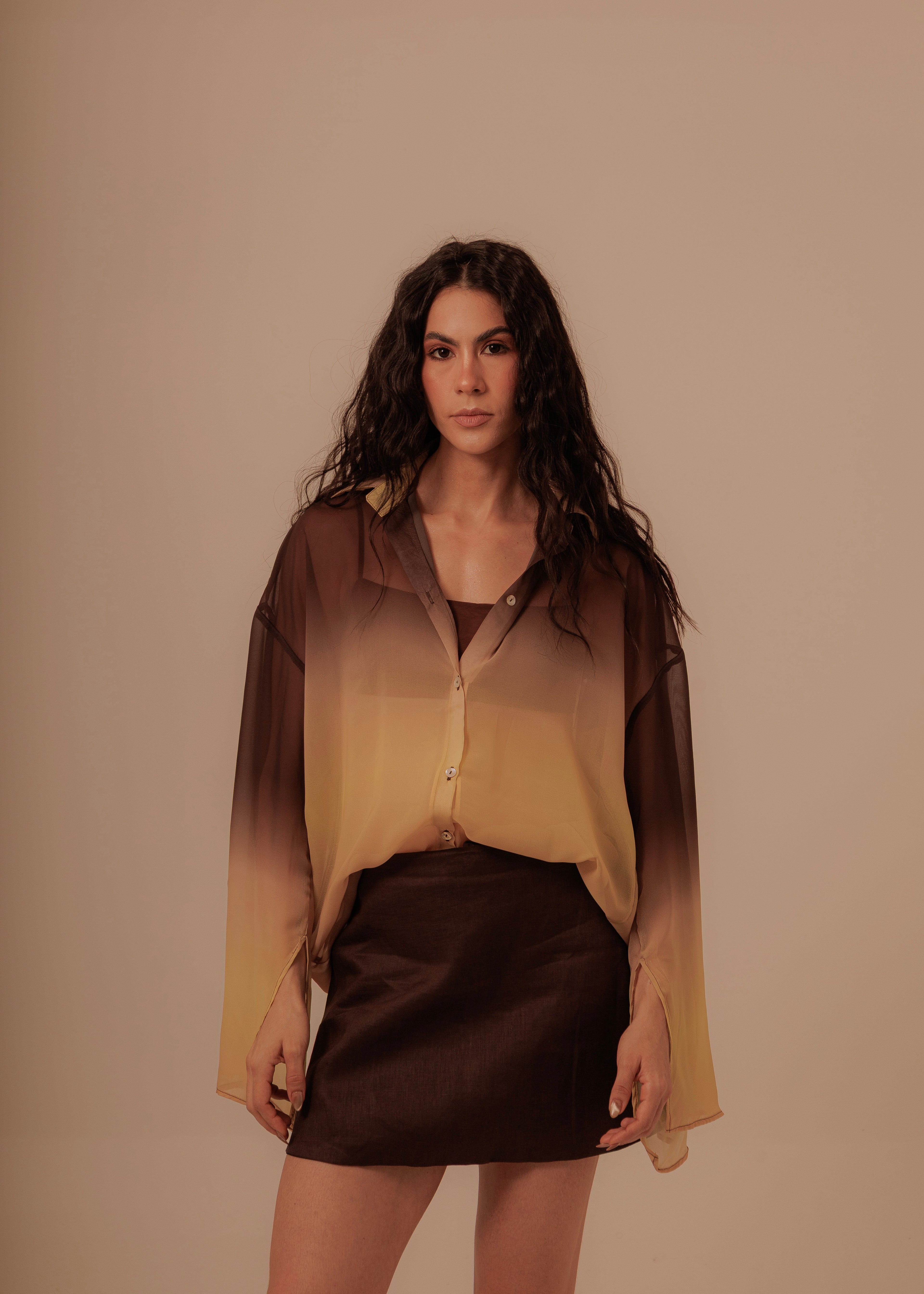 Mini Skirt -Deep Brown