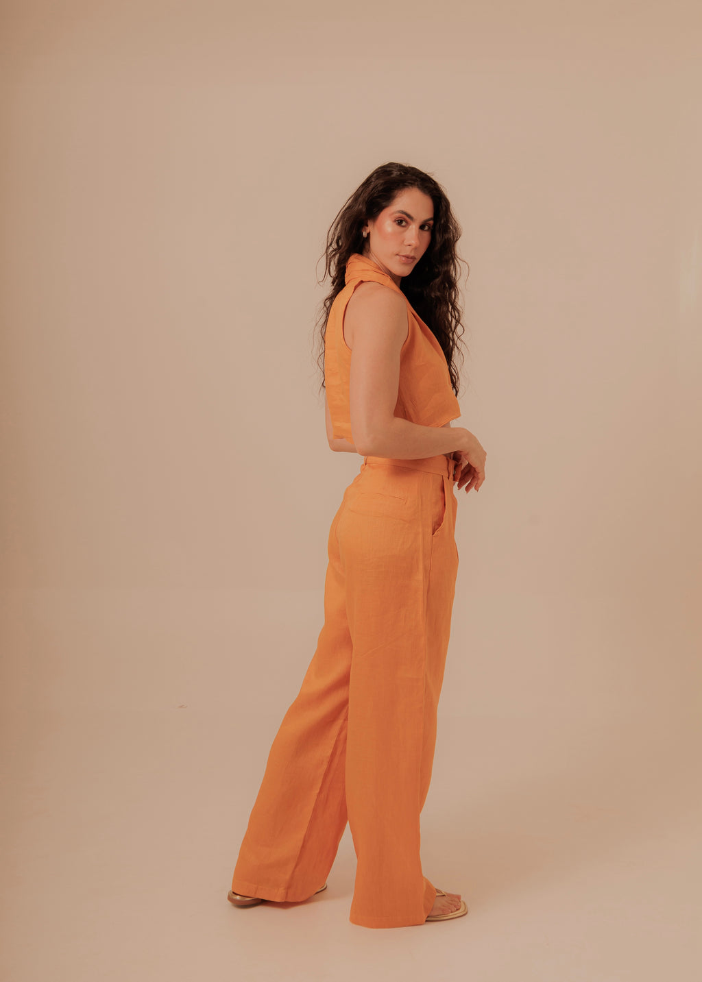 Suit Pants - Tangerine