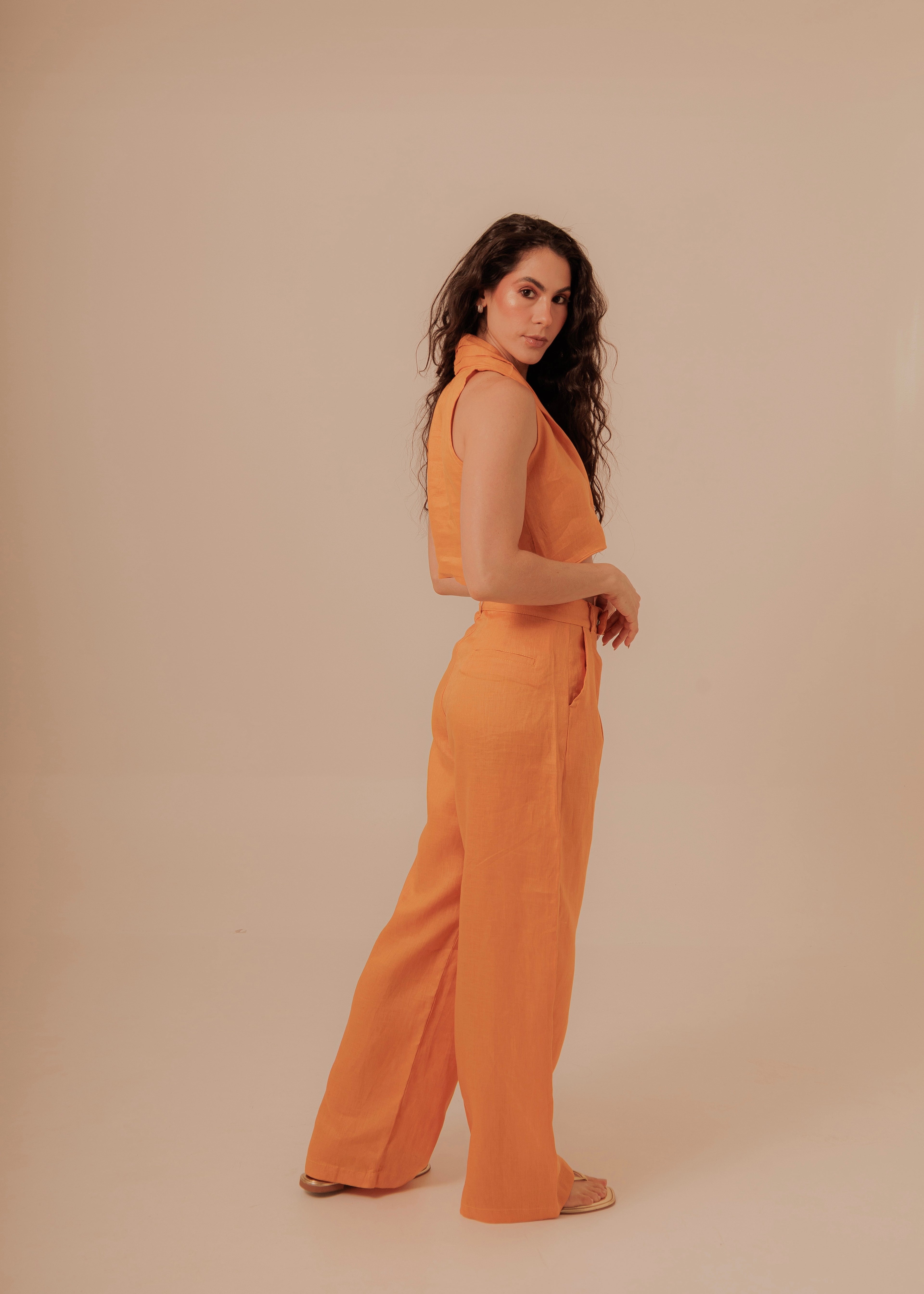 Suit Pants - Tangerine