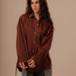 Oversized Shirt- Deep Brown