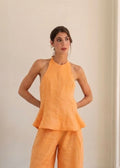 The Hostess Blouse - Soft Tangerine