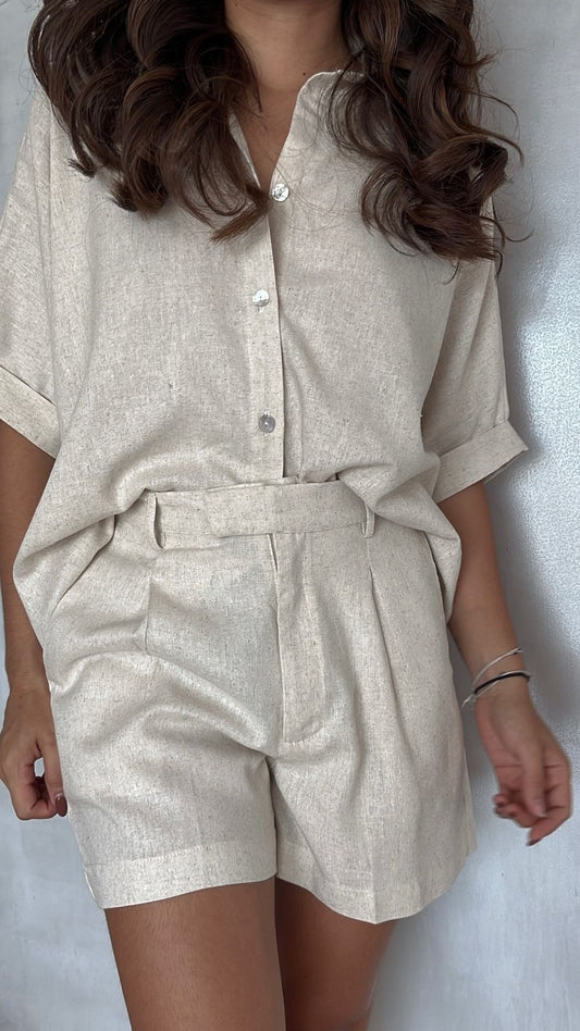 SHORT LINO - SAND