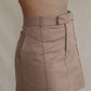 COTTON MINI SKIRT- SAND