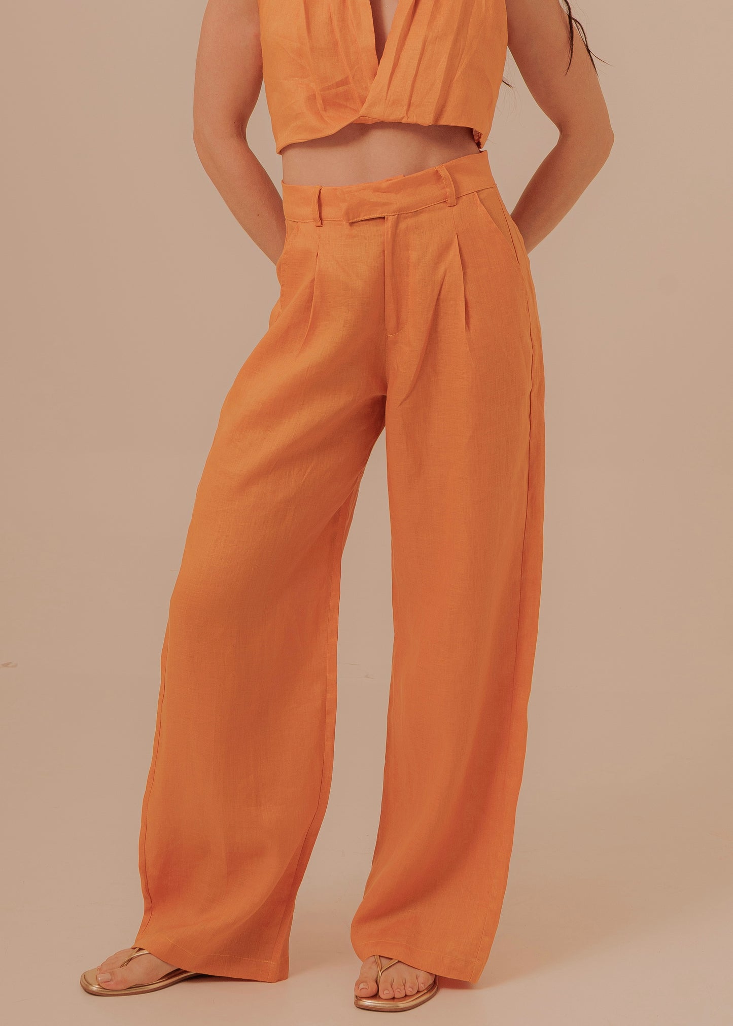 Suit Pants - Tangerine
