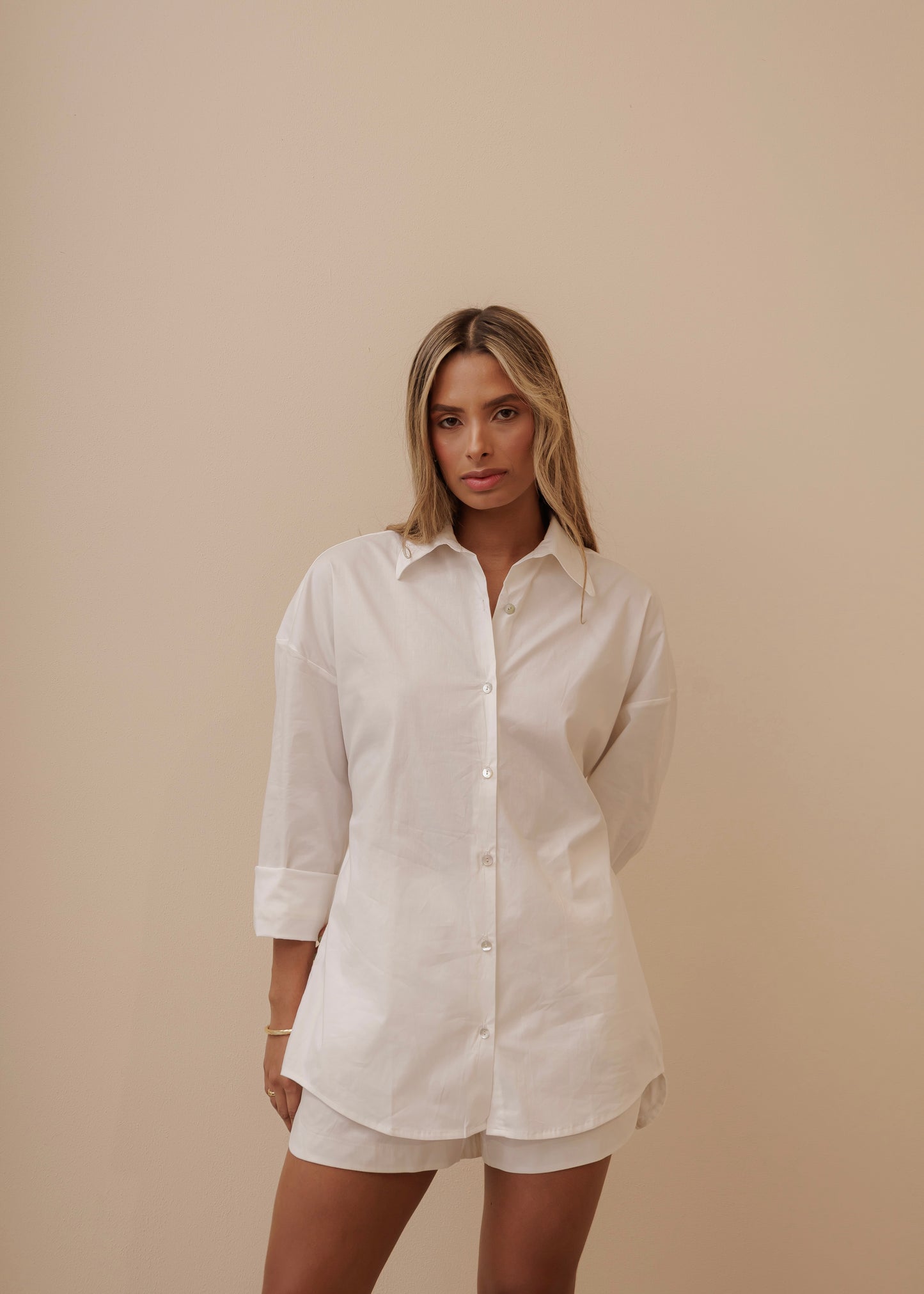 Oversized Shirt- Ivory