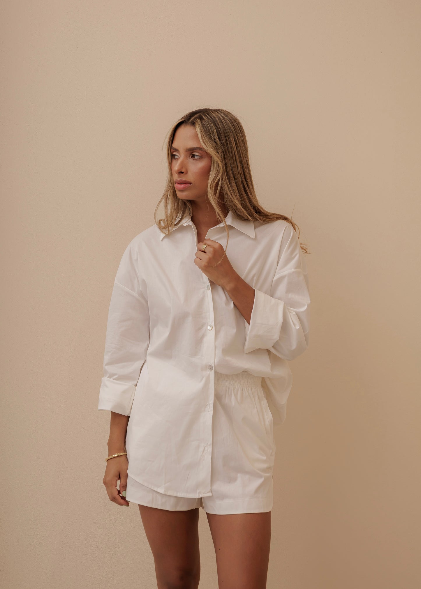 Oversized Shirt- Ivory