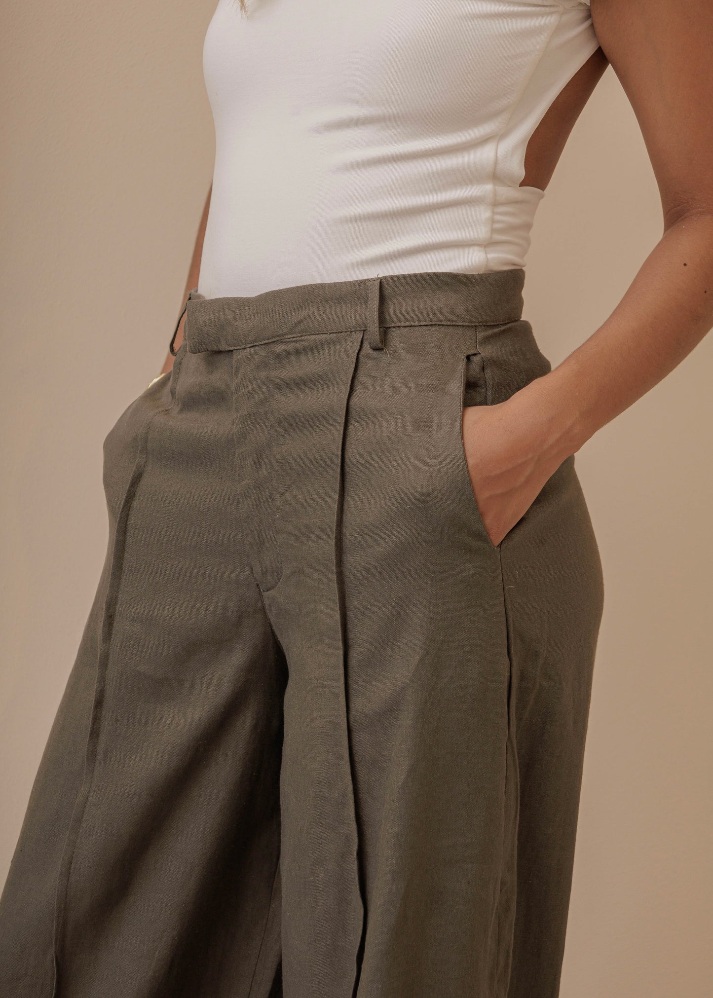 FOLD PANT - OLIVE