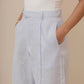 FOLD PANT PRIME LINEN - BABY BLUE