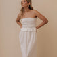 SHIRING LONG DRESS - IVORY