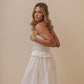 SHIRING LONG DRESS - IVORY