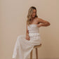 SHIRING LONG DRESS - IVORY