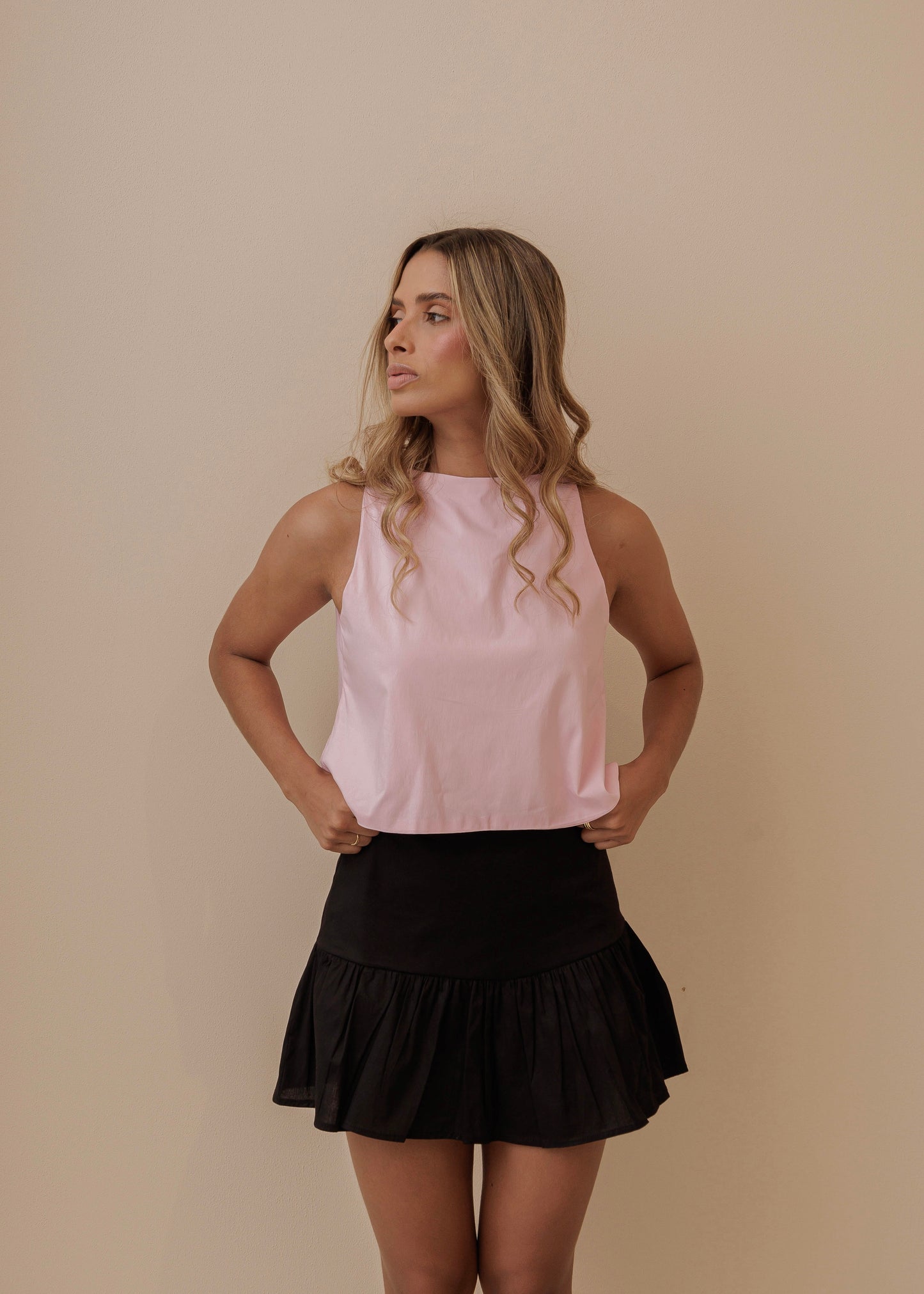 BACKLESS TOP - BLUSH