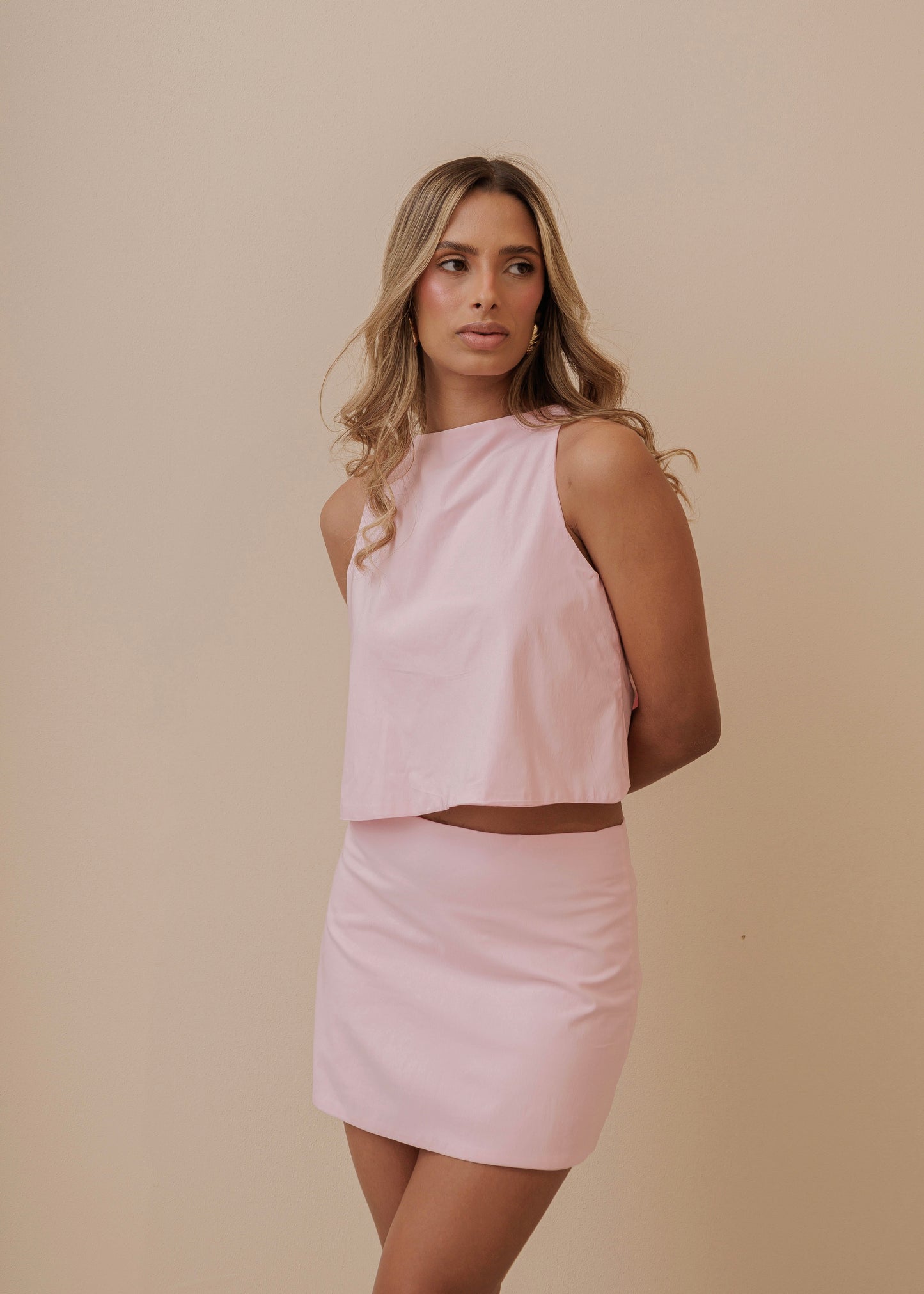 BACKLESS TOP - BLUSH