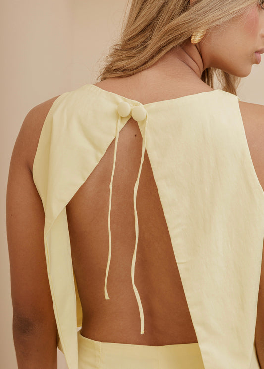 BACKLESS TOP - BUTTERMILK