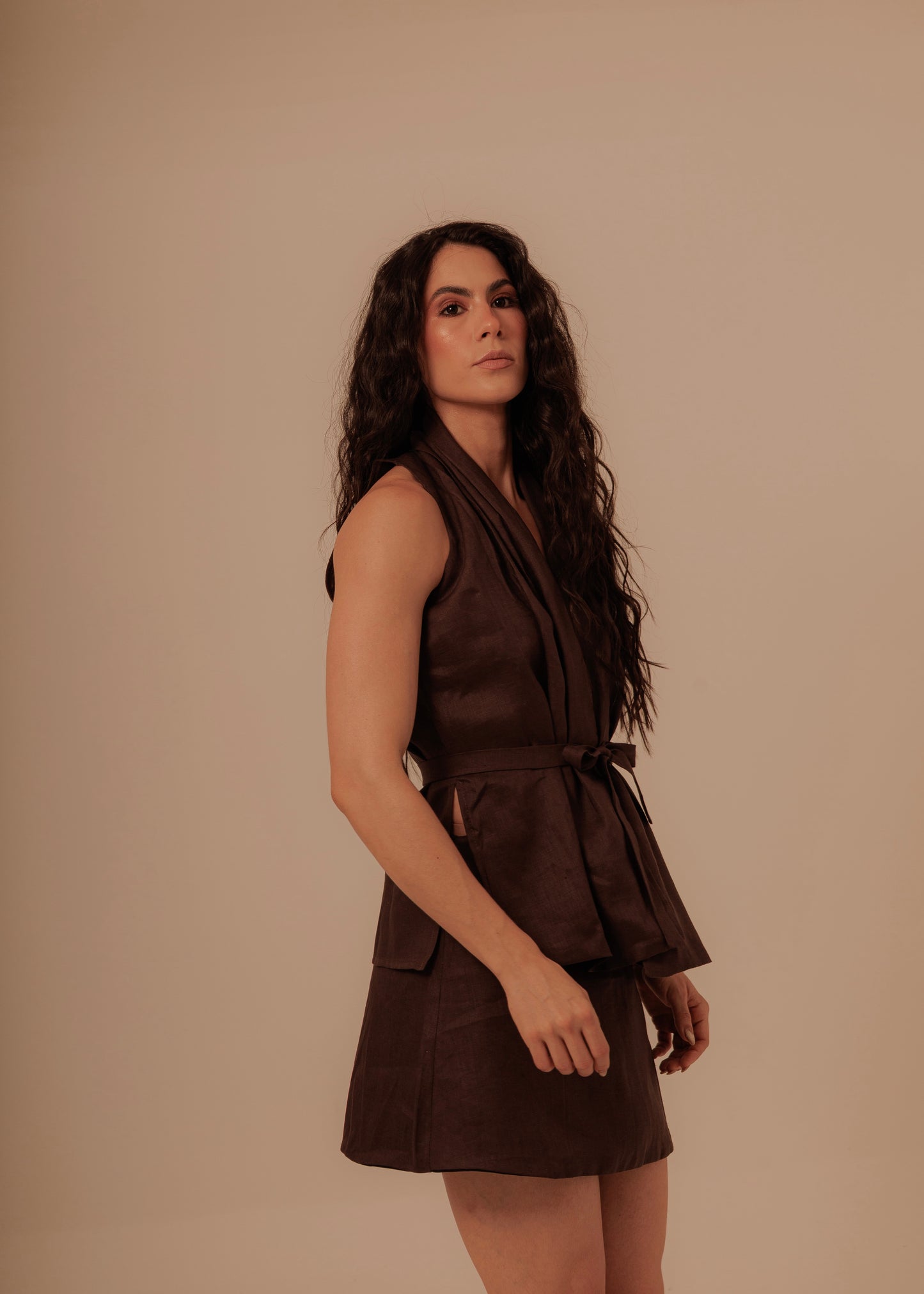 CROSSED SET - DEEP BROWN