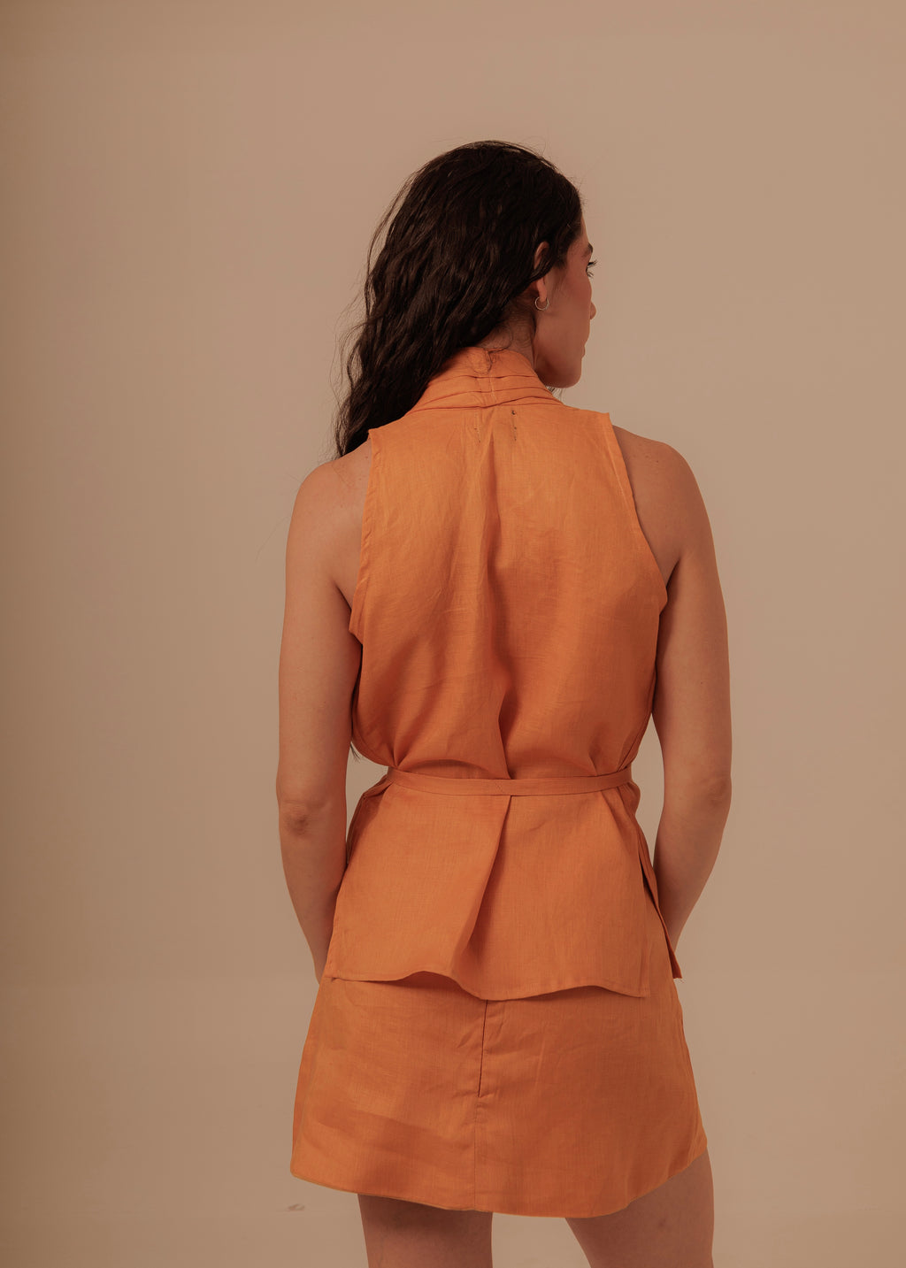 Mini Crossed Set - Tangerine