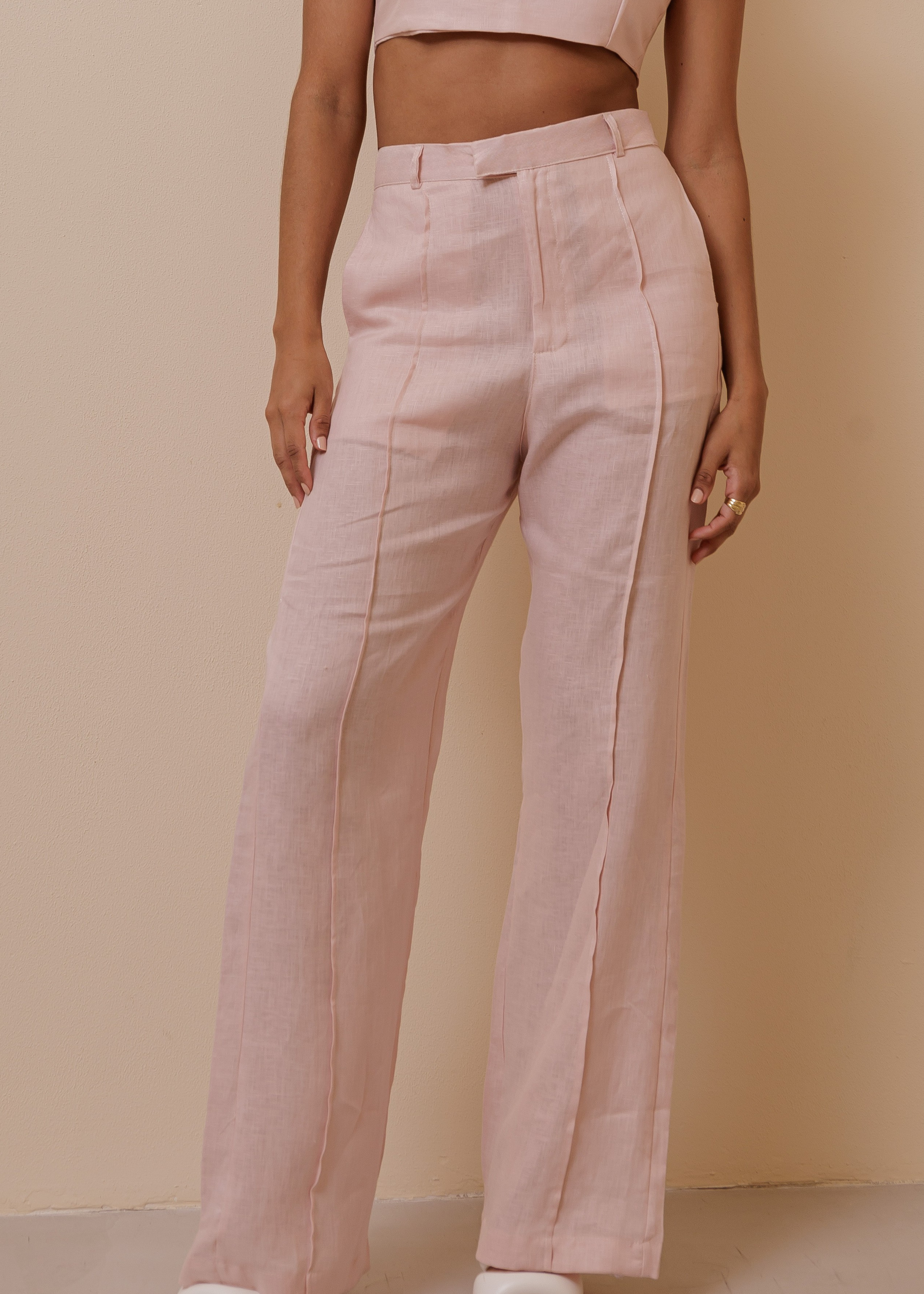 Fold Pants - Dusty Rose