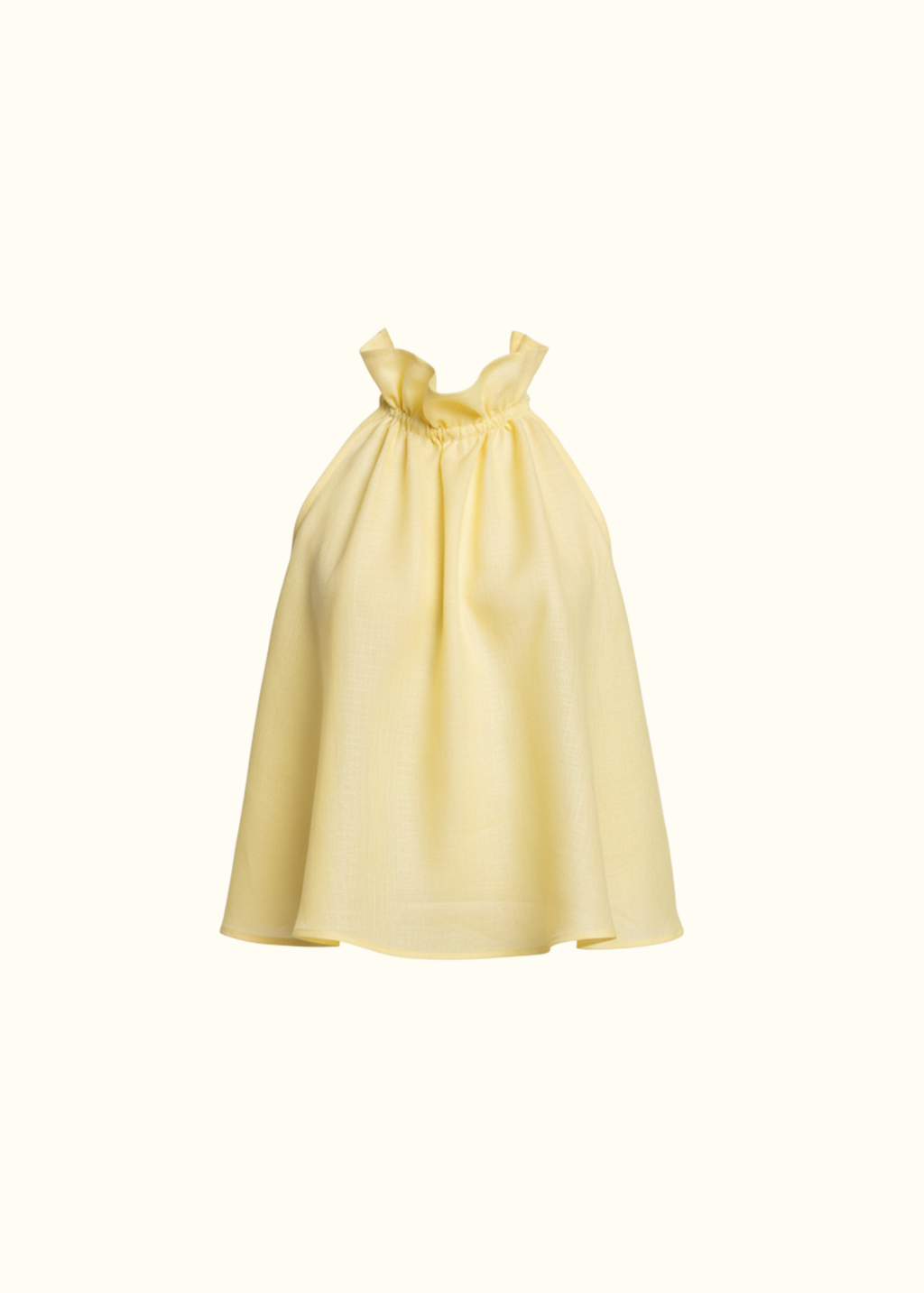 Halter Backless Top - Happy Yellow