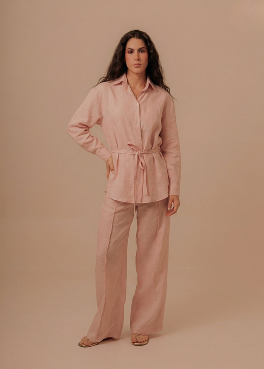 Oversized Shirt - Dusty Rose