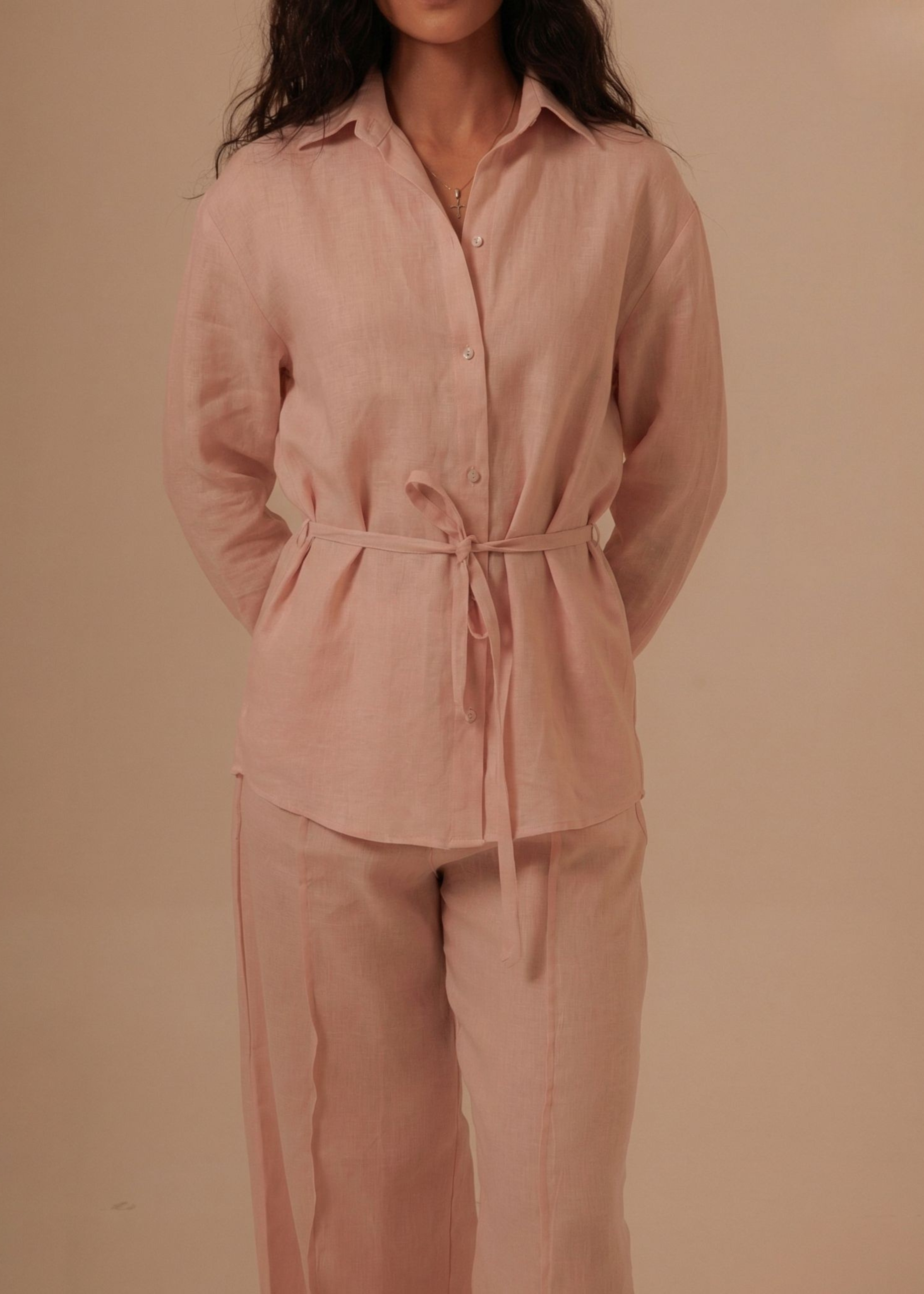 Oversized Shirt - Dusty Rose