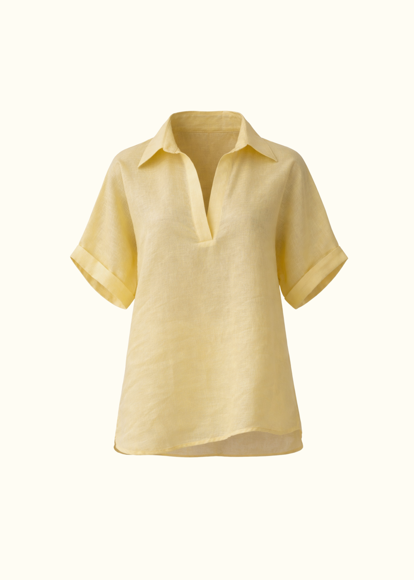 V Neck Shirt - Happy Yellow