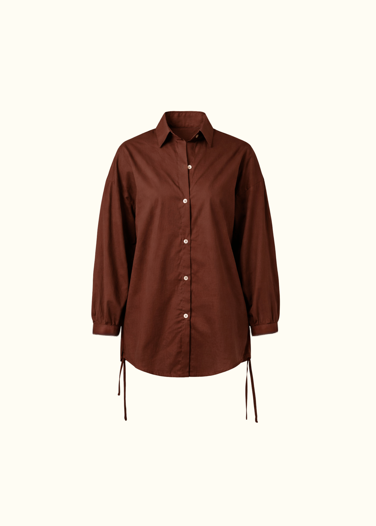 Oversized Shirt- Deep Brown