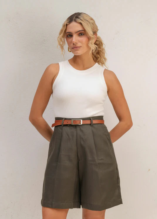 Classy Bermuda - Palm Green